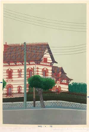 Sees Vlag - Gesigneerde zeefdruk - 'Vakantiefoto Nr 1 (Néris-les-Bains)' - 1972 - 36/50 verkocht voor € 75!