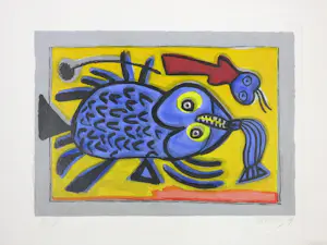 AcheterCorneille - Litho, Poisson surréaliste? Enchérissez de 1!