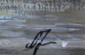 Toon Wildeboer - Olieverf op doek, Landschap met bootje - Ingelijst kopen? Bied vanaf 20!