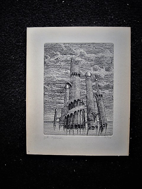 Peter Jansen - Zeer kleine oplage (16/20) Ets "Lucht Kasteel" gesigneerd  kopen? Bied vanaf 1!