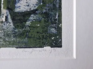 Ron Gennisse - Grote expressionistische kleuren lithografie - UNICA (1/1) - "Wilgen" gesigneerd kopen? Bied vanaf 46!