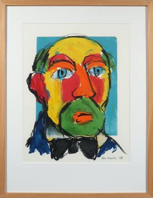 Ellen Meuwese - Gemengde techniek op papier, Portret - Ingeljist kopen? Bied vanaf 1!