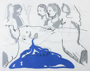Rinke Nijburg - Litho, De ontmoeting - Ingelijst kopen? Bied vanaf 1!