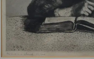 Hermann Struck - Ingelijste ets , Grandfather – 1928 kopen? Bied vanaf 1!