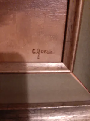 Niet of onleesbaar gesigneerd - C Goris Olielamp kopen? Bied vanaf 1!