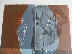 Judith Macrander - Houtsnede , zonder titel. kopen? Bied vanaf 40!