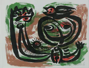 Anton Rooskens - Litho, Compositie - Ingelijst kopen? Bied vanaf 250!