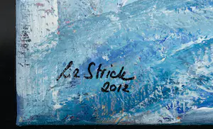Liz Strick - Acryl op doek, On thin ice kopen? Bied vanaf 1!