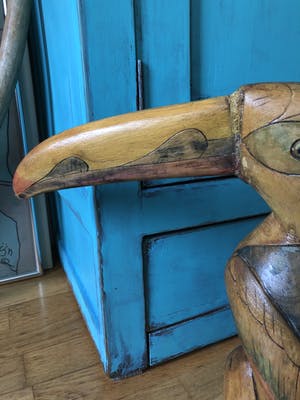 Curiosa - Unieke oude handgemaakte balsa houten toekan kopen? Bied vanaf 1!