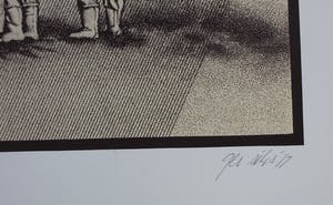 Ger Siks - Zeefdruk: First solo flight Petersborough - 1977 kopen? Bied vanaf 70!