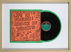 Keith Haring - Handgesigneerd album: Bipo - Crack is Wack!! - Ingelijst kopen? Bied vanaf 1!