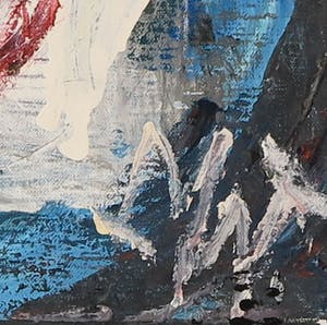 Martin van Wordragen - Olieverf op doek, Schapenvanger - Ingelijst (Groot) kopen? Bied vanaf 400!