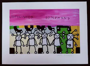 Paul Indrek Kostabi - "Unfinished Symphony, 2013”. Gesigneerd, nr. 59/75. kaufen? Bieten Sie von 69!