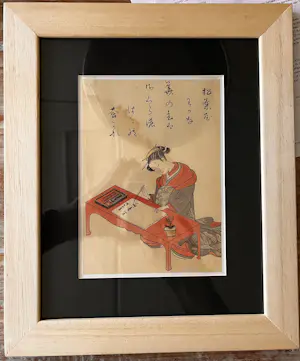 Harunobu Suzuki - Hofdame aan tafel schrijvend kopen? Bied vanaf 50!