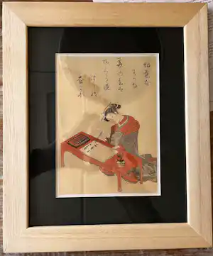 Harunobu Suzuki - Hofdame aan tafel schrijvend vendu pour 60€ !