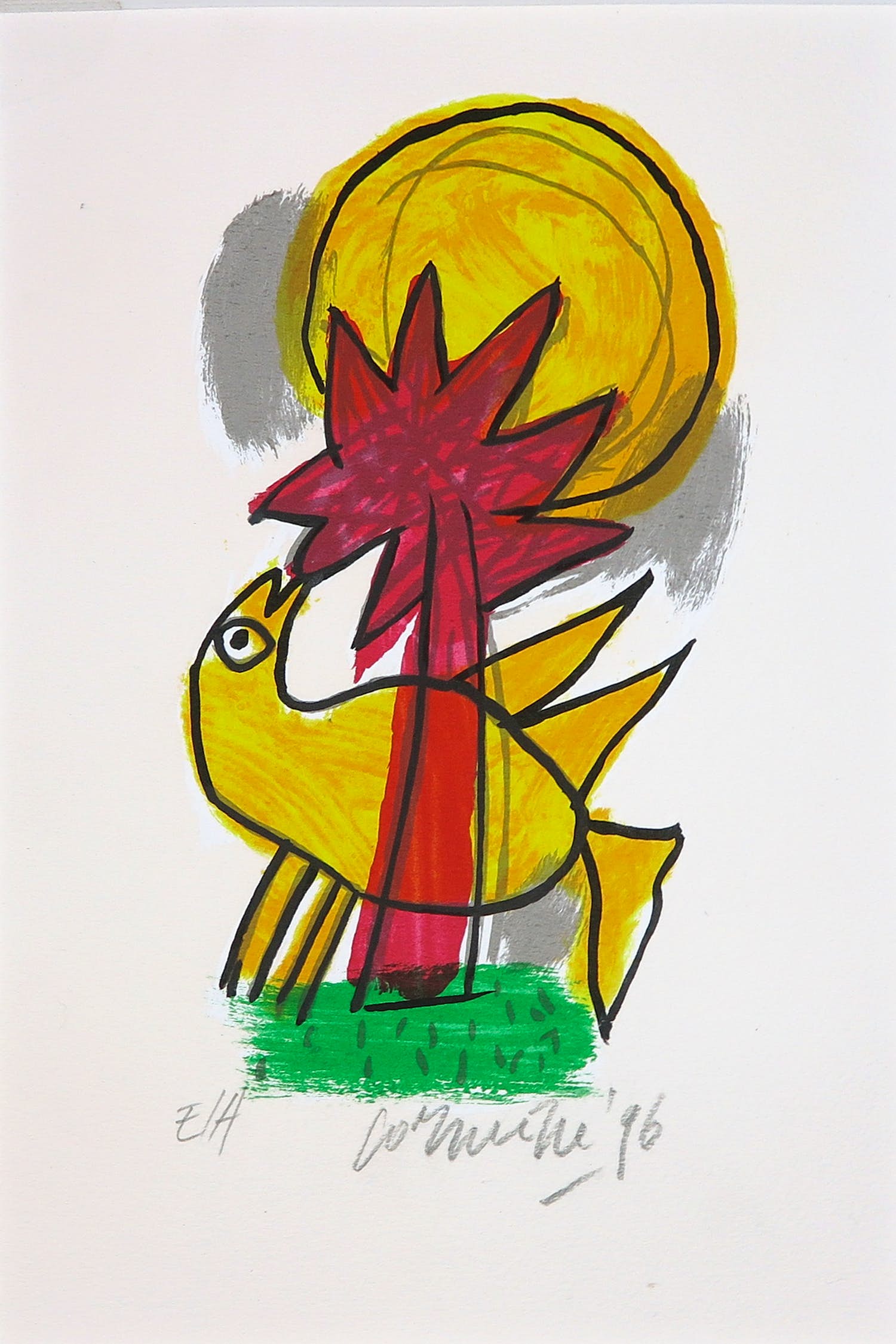 Corneille - Zeefdruk, Zonder titel verkocht voor € 1!