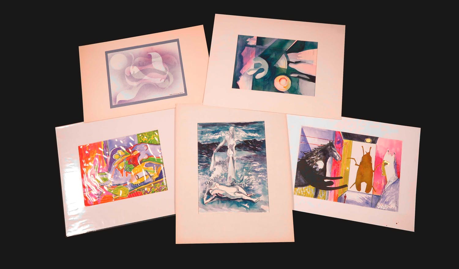 Joe Wols - Lot van 5 originele werken op papier kopen? Bied vanaf 1!