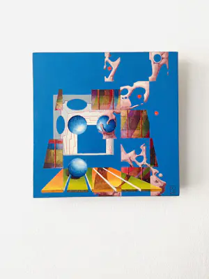 Bob van Walderveen - 2 olieverf panelen kopen? Bied vanaf 40!