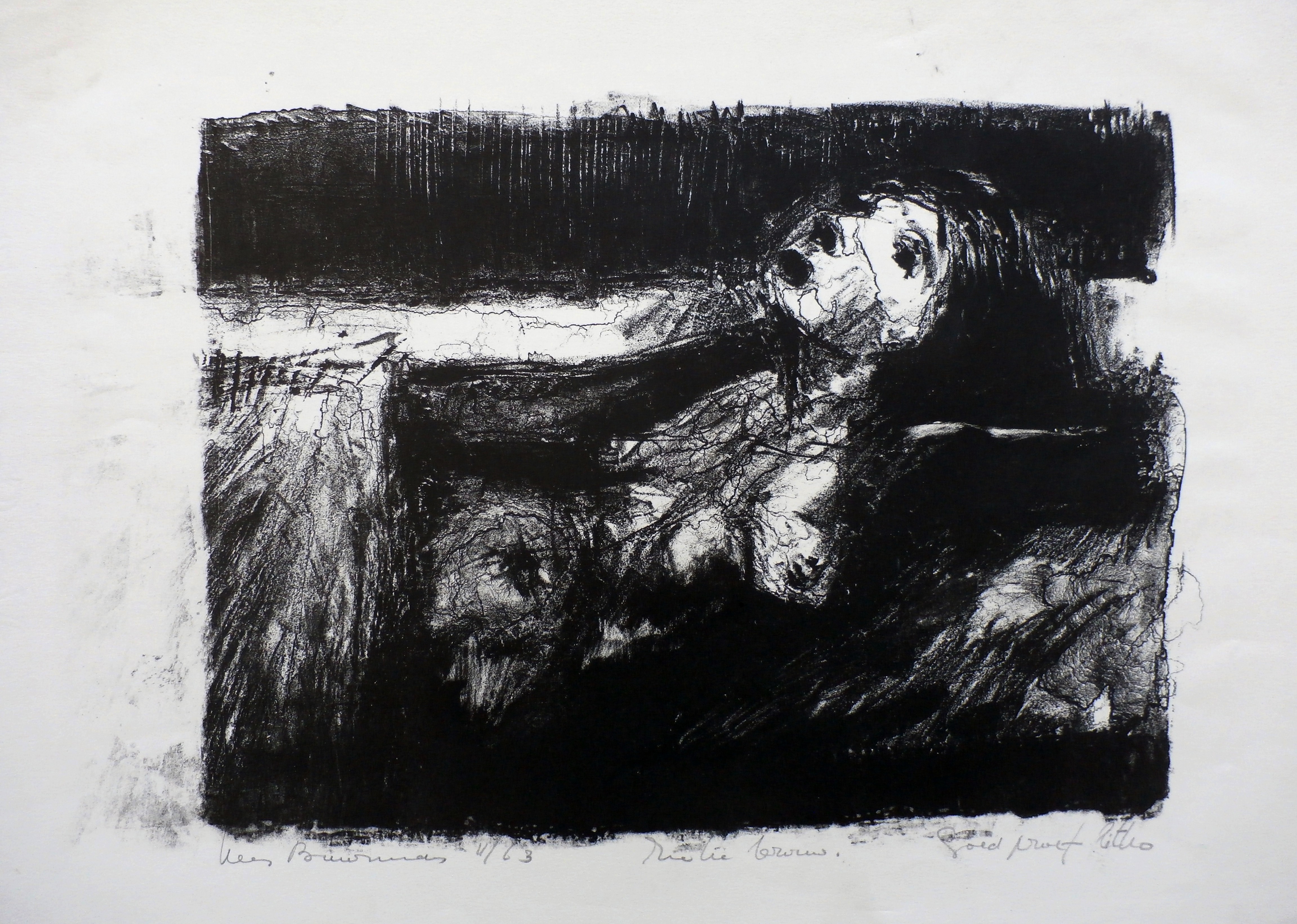 Kees Buurman - litho - 1963 verkocht voor € 35!