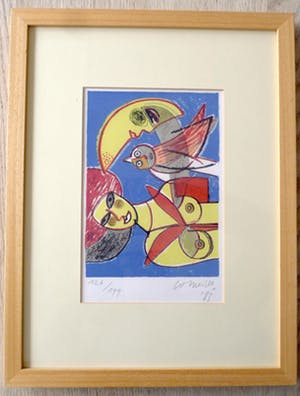 Corneille - Portfolio luxe zwart linnen map ‘Corneille’, en 4 litho's die zijn ingelijst kopen? Bied vanaf 275!