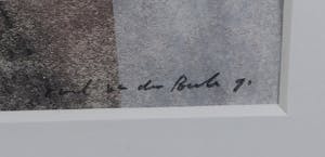 Ruud van der Beele - Gemengde techniek op papier, Z.t. Abstract - Ingelijst kopen? Bied vanaf 1!