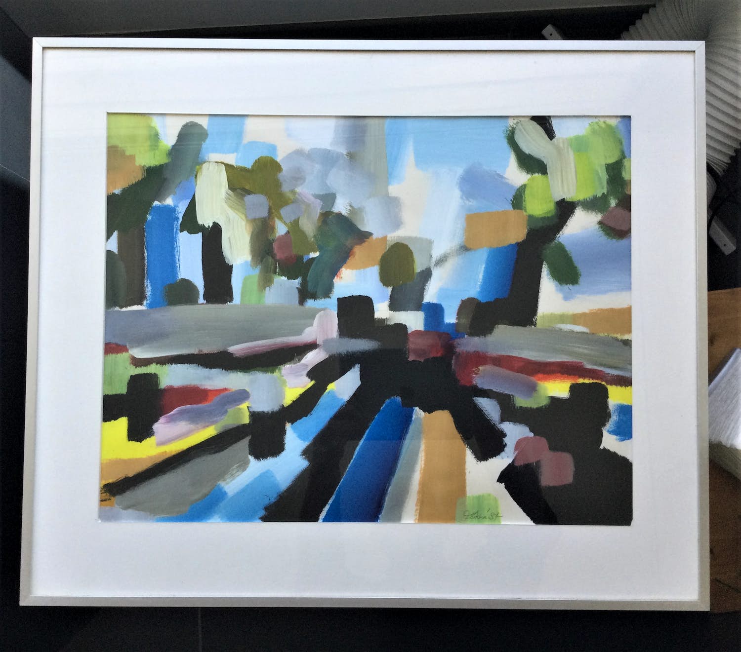 Eddy Sikma - abstract landschap (1) verkocht voor € 60!