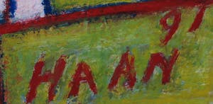 Pieter Haan - Acryl op doek, Zonder titel - Ingelijst kopen? Bied vanaf 1!