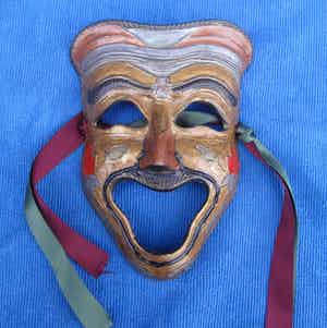 Brons (Onbekend) - Venetiaans masker verkocht voor € 35!