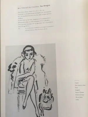 Kees van Dongen - Pochoir - Jeune femme au chien - 1925 kopen? Bied vanaf 1250!