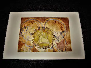 Kees Okx - Unica exemplaar (nr.3 van totaal 5) handgekleurde Litho - "entre sienne et ocre" kopen? Bied vanaf 28!