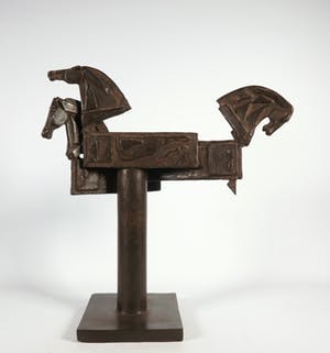 Eric Claus - Brons, Kijken, denken, doen kopen? Bied vanaf 500!