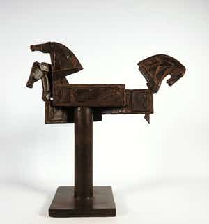 Eric Claus - Brons, Kijken, denken, doen verkocht voor € 500!