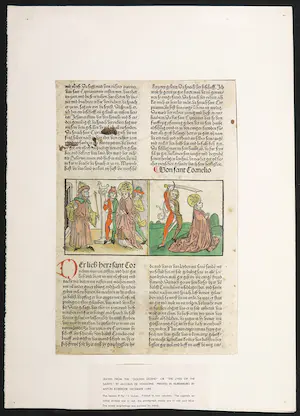 Anton Koberger - Wiegedruk en houtsnede, Blad uit de Legenda aurea kopen? Bied vanaf 1!