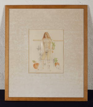 Bart ter Haar - Achter plastic - 1976 - aquarel, potlood en collage van plastic kopen? Bied vanaf 25!