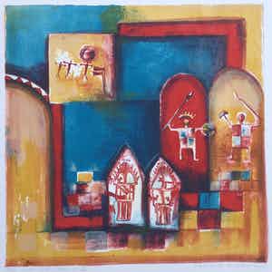 Marianne Aulman - King and Castle XI | Kleuren zeefdruk (ingelijst) - oplage 8/16 verkocht voor € 45!