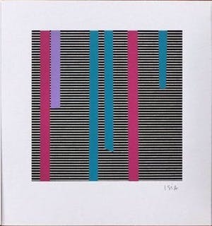 Bodo Schramm - e.a: Collectie van zes handgesigneerde zeefdrukken: Abstracte composities kopen? Bied vanaf 24!