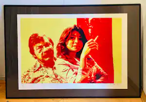 Henk van der Vet - Portret Karel Appel en vrouw met lijst!(loods) kopen? Bied vanaf 145!