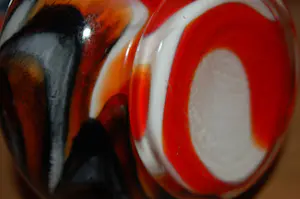 Carlo Moretti - Opaline Florance vaas met vlammen: vetreria di borgonovo kopen? Bied vanaf 75!