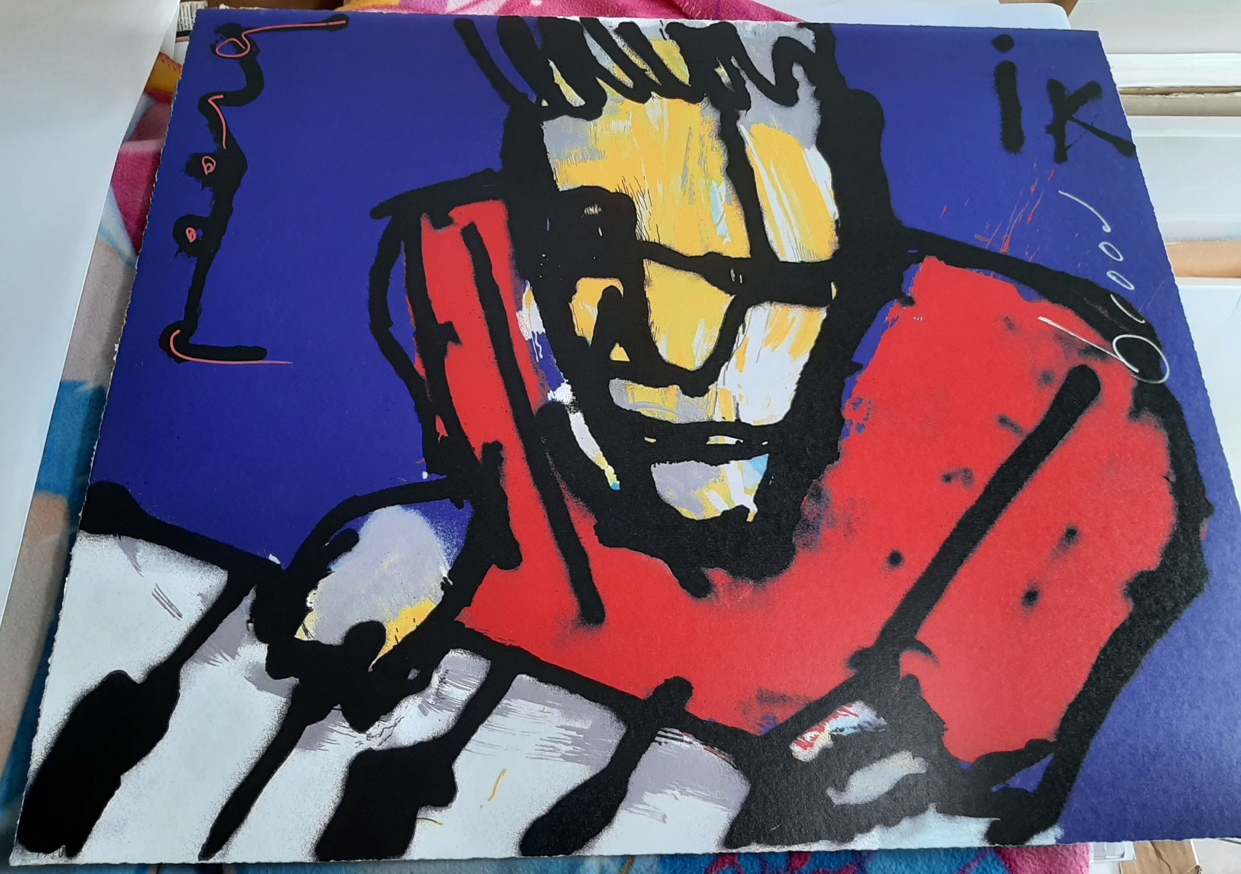 Herman Brood - Zeefdruk, titel, " IK (zelfportret)" kopen? Bied vanaf 400!