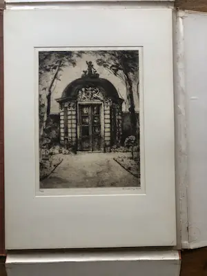 Betsy Westendorp-Osieck - Oude Amsterdamsche tuinhuizen, tien etsen door Betsy Westendorp-Osiek. kopen? Bied vanaf 690!