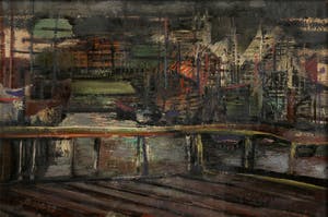 Floris Jespers - schilderij op doek, haven, gesigneerd kopen? Bied vanaf 800!