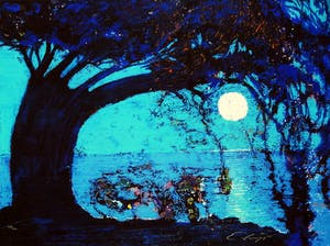 Ernst Fuchs - Starnberger See II - Handgesigneerde Giclée - Groot formaat kopen? Bied vanaf 35!