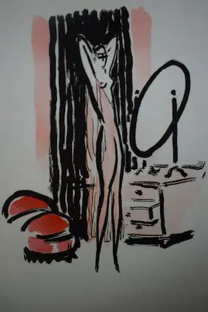 Kees van Dongen - Pochoir - Voor de Spiegel - 1925 kopen? Bied vanaf 300!