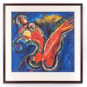 Erwin de Vries - Abstract, expressionistische naaktfiguur verkocht voor € 150!