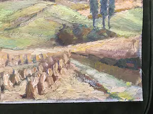Ewoud de Kat - Landschap met hooioppers te (vermoedelijk) Zeeland kopen? Bied vanaf 50!