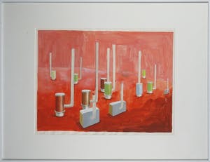 Sylvie Zijlmans - Gouache, Gloeiend - Ingelijst kopen? Bied vanaf 50!