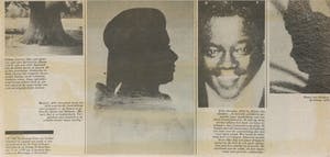 Daan van Golden - Offset, Blauwe vleugel met gezicht - Ingelijst kopen? Bied vanaf 150!