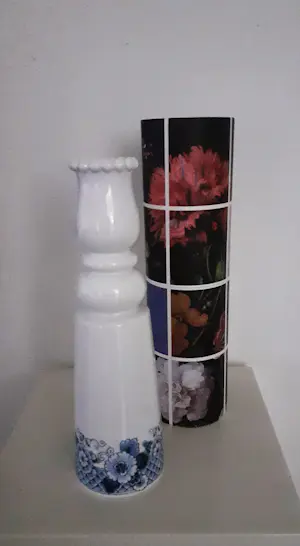 AcheterMarcel Wanders - Porseleinen vaas met parelrand en Delfts blauw decor? Enchérissez de 40!