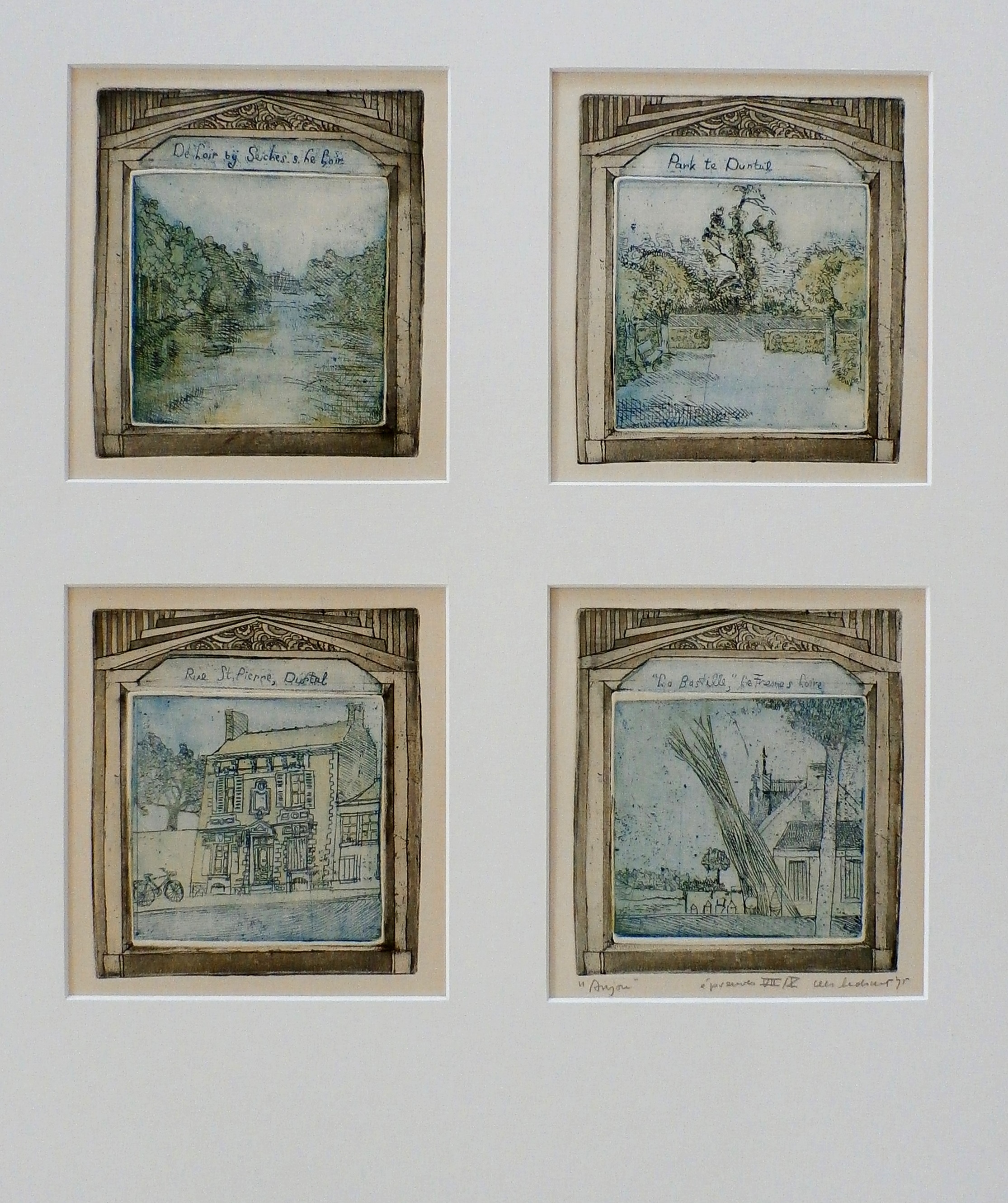 Cees Landsaat - 4 etsen - 1975 verkocht voor € 45!