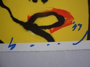 Herman Brood - Zeldzame hand gesigneerde zeefdruk : 'Ramp' kopen? Bied vanaf 175!